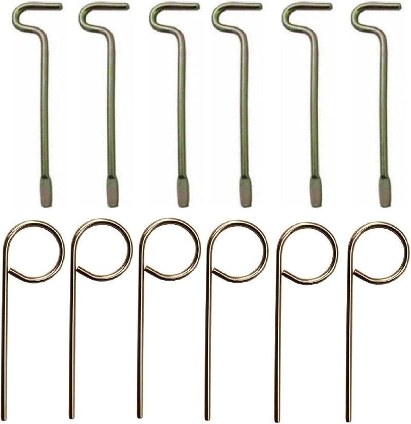 NL Emergency Keys for Interior Door Locksets - Kwikset & Schlage Compatible - 12 Keys (6 Round Pin + 6 Flat Pin) - Brass Finish - Emergency Access for Bedroom & Bathroom Doors - Image 1